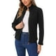 thumbnail image 4 of Chaqueta de forro polar con cremallera completa INSPIRE CHIC para mujer, abrigo de invierno de manga larga y cuello alto, color negro, 4 of 6