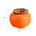 thumbnail image 5 of yuksok Persimmon Flower Vase Ceramic Desktop Ornament for Office Entrance Bookshelf, 5 of 5