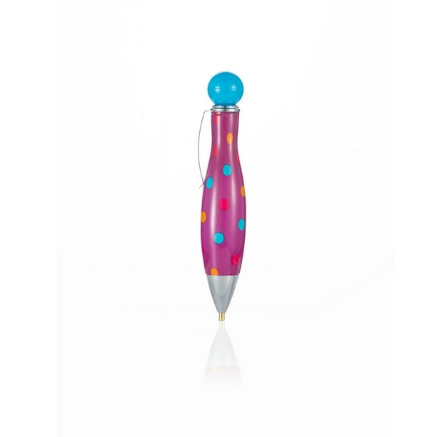 Injueey Crystal Gem Pen Bowling Style Plástico Llamativo Diseño Herramienta de perforación Suministros de bricolaje Accesorios de bordado para el Artesanía azul Injueey HA060767-02