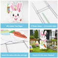 thumbnail image 5 of YIBAGA Easter Outdoor Decor, Easter Large Bunny Yard Signs w/ Metal Stakes 2Pcs, 32in Happy Easter Sign for Yard Lawn Garden Party Decor, 5 of 7