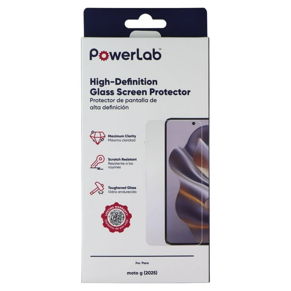 PowerLab High Definition Glass Screen Protector for Motorola Moto G (2025)
