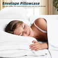 thumbnail image 6 of SONORO KATE Bed Sheets Set, 1800 Series Microfiber Deep Pocket 3 Pieces Luxury Soft Sheet Set, Twin, White, 6 of 8