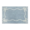 thumbnail image 1 of Tapis de bain en coton Mainstays Bows, bleu, 16" x 24", 1 of 4