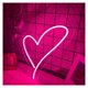 thumbnail image 2 of Letrero De Neón Con Forma Corazón Luz , Nocturna Regulable Alimentada Por USB Para Decoración Pared 30cmx30cm, 2 of 4