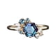 thumbnail image 1 of Estilo Europeo Y Americano de Moda Seis Garras Zirconia Incrustado Anillo, Lily Oro Anillo para las Mujeres, 1 of 5