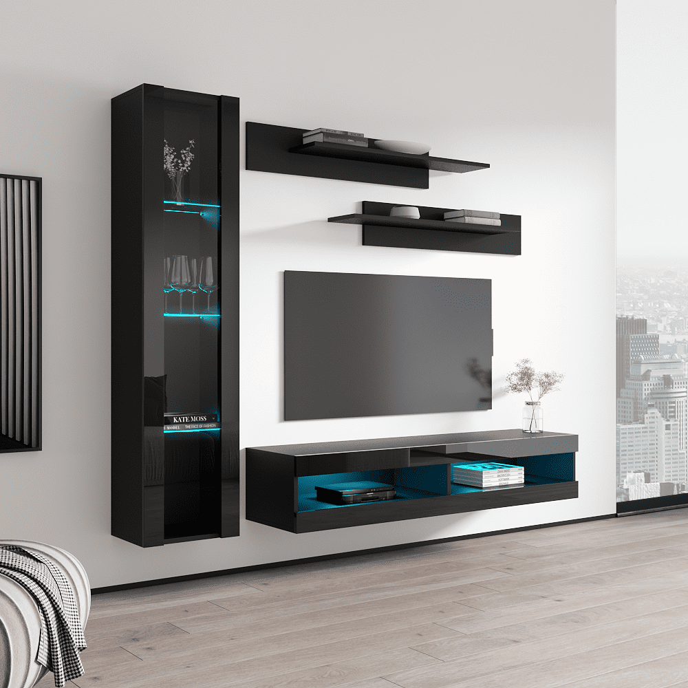 Fly G2 34TV Wall Mounted Floating Modern Entertainment Center