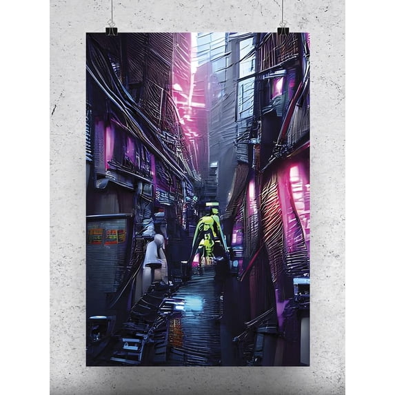 Neopunk City Surreal Robot Poster - Image by Shutterstock,