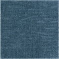 thumbnail image 3 of Unique Loom Davos Shag Collection Area Rug - Solid (5' 3" Square Marine Blue), 3 of 7