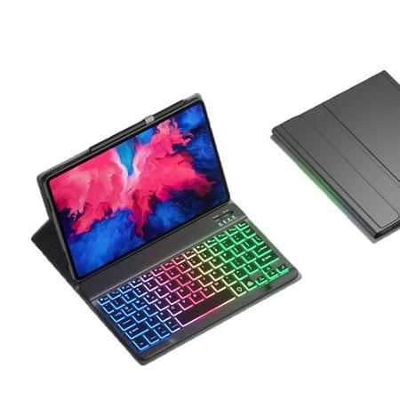 Keyboard Case for Lenovo Tab P11 Plus 11 inch 2021 tb-J616F tb-J616X with Backlit Rainbow Keyboard