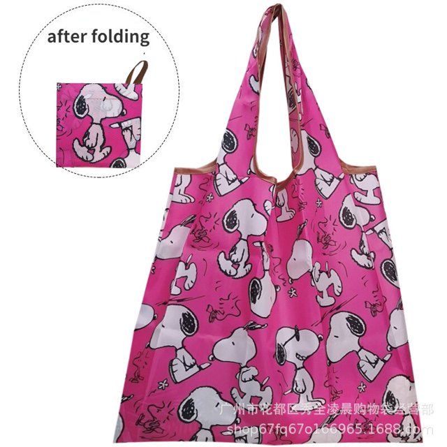 Sanrio Hello Kitty Cunnamoroll-Bolsa de almacenamiento grande, bolsa ecológica plegable impermeable, bolsa de tela Oxford, necesidades diarias LIUWENJING unisex