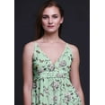 thumbnail image 2 of Bimba Floral Women Summer Printed V Neck Long Maxi Dress Holiday Resort Wear-Large, 2 of 6