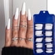 thumbnail image 5 of 100 unids/caja ataúd bailarina puntas de uñas postizas cubierta completa puntas de uñas DIY acrílico Nail Art 10 tamaños juego completo, 5 of 5