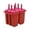 Red, variant on Homemade ice cream mold box household ice cream popsicle mold food grade silicone ice tray popsicle mold