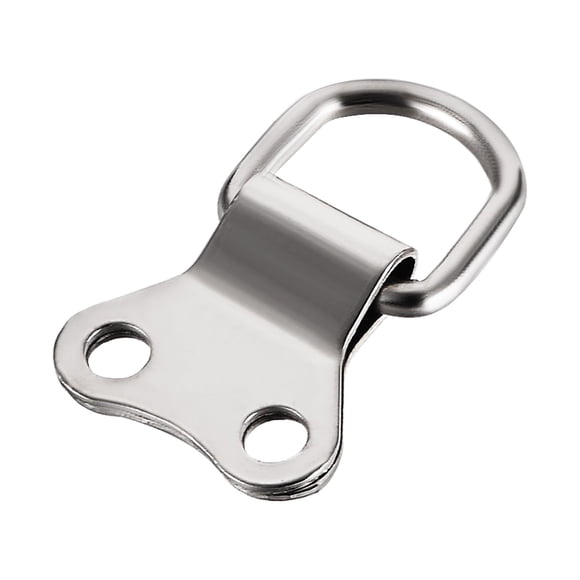 Colgadores de anillo D de Unique Bargains, kit de surtido de tono plateado de 36mm x 22mm para colgar fotos 20Pcs