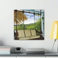 thumbnail image 4 of Porch Swing in Bloom - Canvas, 4 of 10