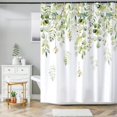 thumbnail image 3 of Thicken Durable Polyester Blend Cloth Fabric Bathroom Curtain Colorful Bohemian Boho Floral Print Beautiful Bright Shower Curtain for Bathroom Decoration, 72"x72", 3 of 6