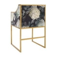 thumbnail image 5 of Atara Floral Velvet Gold Chair by TOV Furniture, 5 of 14