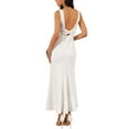 thumbnail image 3 of INSPIRE CHIC Women's Boat Neck Dresses Sleeveless Elegant Cocktail Maxi Dress 2XL White, 3 of 6