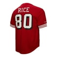thumbnail image 3 of Men's Mitchell & Ness Jerry Rice Scarlet San Francisco 49ers Retired Player Name & Number Mesh Top, 3 of 3
