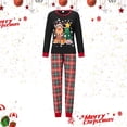 thumbnail image 2 of VNKIDY Women Xmas Family Matching Pajamas Crewneck Long Sleeve Top With Pants Printed Holiday Homewear Sleepwear Nightwear Casual Pjs, 2 of 4