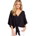 thumbnail image 1 of Nouvelle Blouse Décontractée pour Femmes Manches Évasées Col en V Profond Chemises Imprimées, 1 of 4