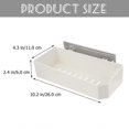 thumbnail image 2 of Wall Mounted Storage Rack No Drilling Shower Shelf Drain Wall Organizer, 2 of 4