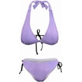 thumbnail image 5 of SKQIT Women's Swimsuits Gradient Color Triangle String Thong Bikini Set Sexy High Cut Swimwear Bathing Suit, 5 of 7