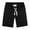 Black, variant on LYMAYTER Sweat Shorts for Men Summer Drawstring Lightweight Lounge Beach Jersey Sweat Shorts S-2XL