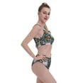 thumbnail image 5 of Daiia Cute Sloth printed 2 piece Swimsuit Bikinis for Women High Waisted Racerback Bathing Suits Summer Tummy Control Scoop Neck Swimwear-XX-Large, 5 of 8