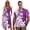 Blue Palm Tree, variant on Polynesian Matching Outfits for Couples Vacation Mens Button Down Shirt Medium Tall Shirts and Women's Tank Dress Polyester Midi Sundress with Pocket