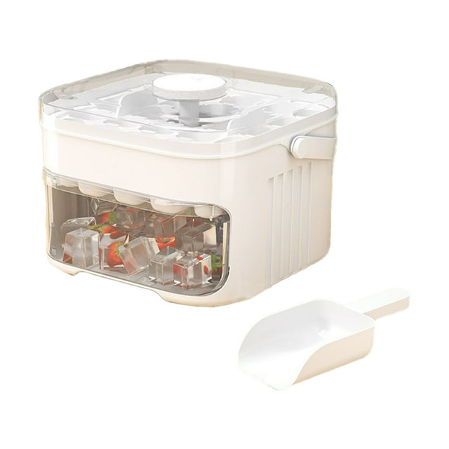 SXcggal Easy Ice Maker Type Ice Block Mould With Trash Can And No Easy Release Reusable For Coffee Healthy Unbreakable Multifunctional Kitchenware