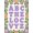 Purple, Pattern 2, variant on ODIKA 2x3 Machine Washable Non-Slip Area Rug, Developmental Language Discovery Showcasing Phonetic Symbols High Traffic Rug, Yellow, 690310