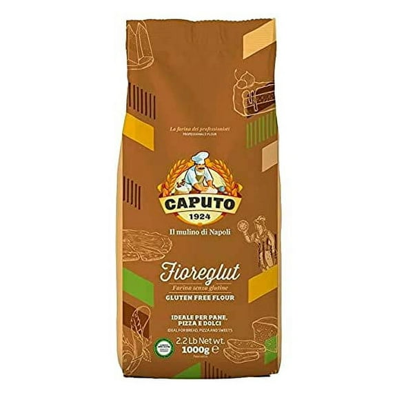 Antimo Caputo Gluten Free Pizza Flour 2.2lb - All Natural Multi Purpose Flour & Starch Blend for Baking Pizza, Bread, & Pasta