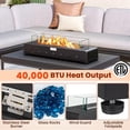 thumbnail image 4 of Aimee Lii Portable Mini Fireplace with Wind Guard and Stainless Steel Burner, Outdoor Patio Furniture for Backyard, 4 of 9