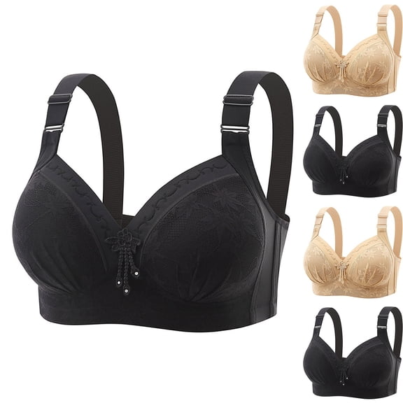 TAGOLD Womens Summer Casual Bra,Women's Thin And Seamless Large Chest Breathable And Comfortable Bra