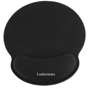 Laabeimats Mouse Pad Game Wrist Pad with Wrist Support Ergonomic Memory Gel Non-Sliding Rubber Base for Computer