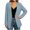 *Blue, variant on Women's Open Front Casual Blazer , Ladies' Long Sleeve Work Office Suit Jacket , Lightweight Business Outerwear For Women, Orange , S-3XL
