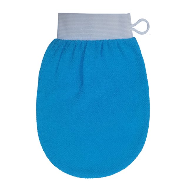 Soidarity Guante de limpieza portátil para baño para adultos en casa, guantes para depurador de brazos, piernas y espalda, herramientas de Cuerpo del baño Cielo azul