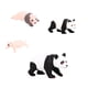thumbnail image 1 of Juego de Juguetes Cognitivos Hugo Ciclo de Vida de Pandas Decoración de Escritorio para Fiestas, 1 of 10