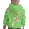 thumbnail image 2 of Girls Hoodies Fall Winter Print Loose Pullover Hoodie Top with Pocket Hoodies for Girls Size 5-6Y, 2 of 6