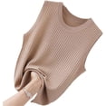 thumbnail image 5 of Chaleco de mujer Camisola de seda de hielo Camisa inferior de punto de verano Camiseta sin mangas, 5 of 5