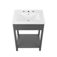 thumbnail image 5 of Sink Vanity Cabinet, Gray White, Wood, Hotel Bedroom Bathroom, Modern Contemporary HB34054, 5 of 9