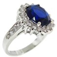 thumbnail image 1 of Blue Sapphire Cz Ring, 1 of 1