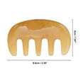 thumbnail image 2 of Unique Bargains 1 Pc Five-tooth Head Massage Comb for Home Light Yellow Resin, 2 of 5