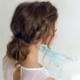 thumbnail image 2 of Unique Bargains 1 Pc Grace Ribbon Hair Scrunchies Hair Ties Light Blue, 2 of 5