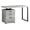 Gray- Black, variant on Pemberly Row Computer Desk Home Office Laptop Storage Drawers 48"L - Metal Brown