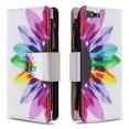 thumbnail image 4 of Dteck iPhone 8 Plus / 7 Plus Case with Zipper Wallet, Painted PU Leather Folio Case 9 Card Slots Wallet Case with Zipper Pocket / Hand Strap for iPhone 7 Plus/8 Plus 5.5",07# Sun Flower, 4 of 4