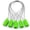 Green-100 PCS, variant on (r) 100 Security Cable Seals Numbered Tags Tamper Proof Pull Tight Steel Wire For Truck Cargo Containers Oil Tank Milk Vehicle (green Pack Of 100pcs)
