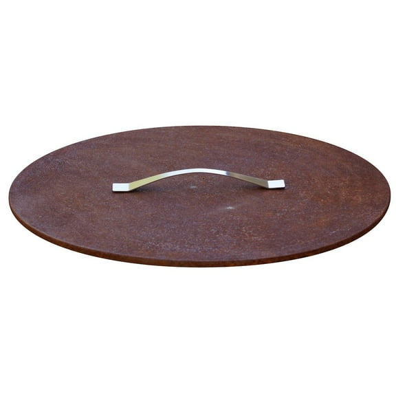 Curonian Fire Pit Lid Medium 25'', Rusting Steel