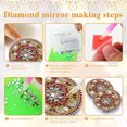 thumbnail image 2 of DIY diamante pintura espejo arte artesanía conjunto Datura cristal diamante espejo para niña Hugtrwg  Para estrenar, 2 of 9